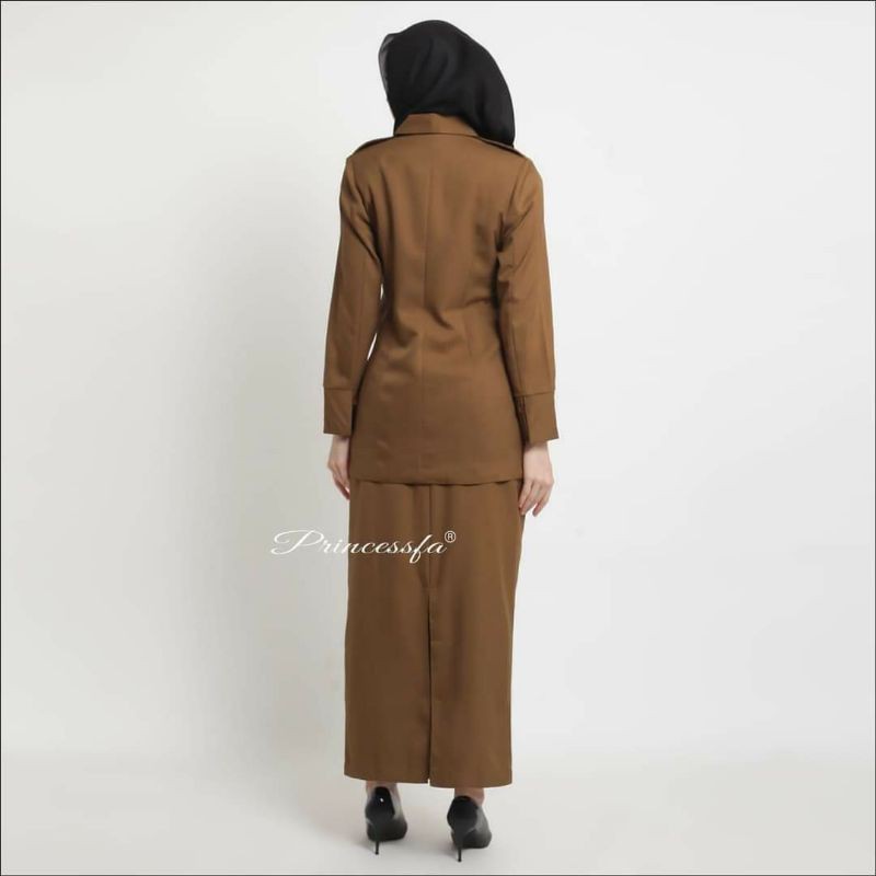 Blazer Princessfa Setelan Seragam Blazer Wanita Lapis Furing Ukuran Kecil S.D Jumbo - Pemda.Aceh