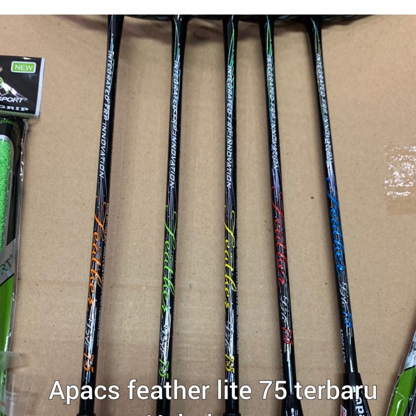 RAKET BADMINTON - RAKET APACS NEW FEATHER LITE 75-6UG2 /75GRAM - 35LBS