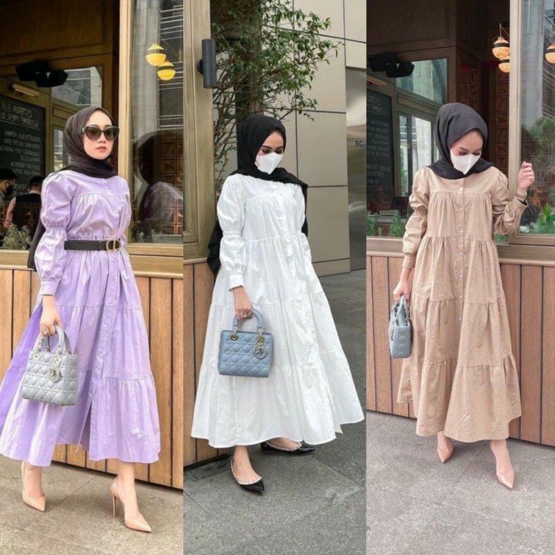 ZOYA MIDI DRESS KANCING FULL AKTIF