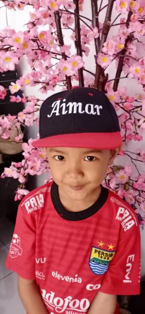 Cetak Nama di topi snapback anak/snapback hiphop anak