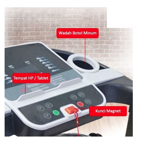 Treadmill Elektrik SPEEDS Alat Fitness Latihan Gym Equipment Running