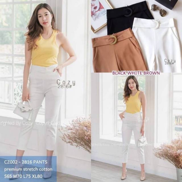 READY NEW COZY HW PANT 7/8 2816 WANITA FASHION MURAH BKK