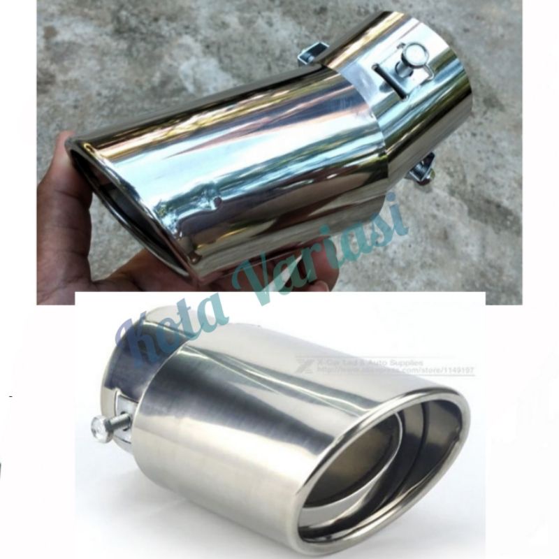 Muffler Ujung Pipa Knalpot Mobil CIVIC TURBO Stanles  Universal