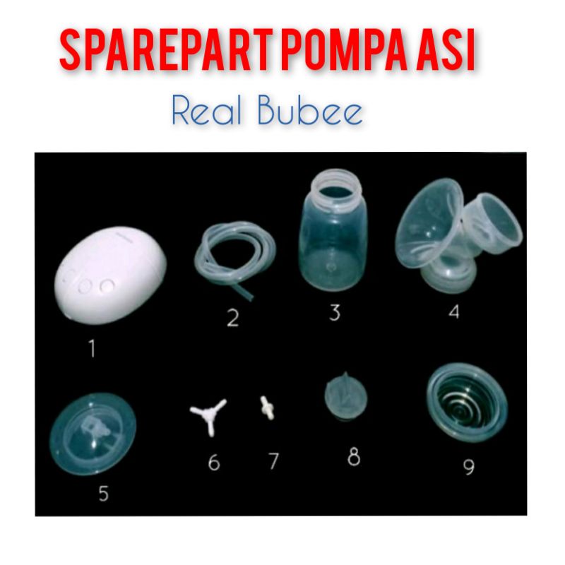 ORIGINAL SPAREPART POMPA REAL BUBBEE Sparepart Pompa Asi Real Bubee Electric / Valve Corong Spare Real bubee Elektrik Breast pump