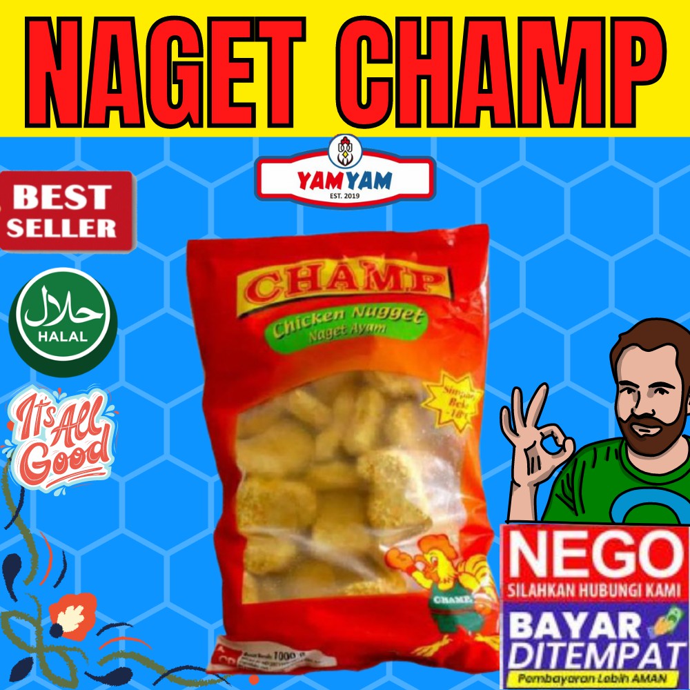 

Nugget Nuget CHAMP ALPHABET 250gr 250 gram Ayam Makanan Cemilan Beku Depok Jakarta Bogor Tangsel