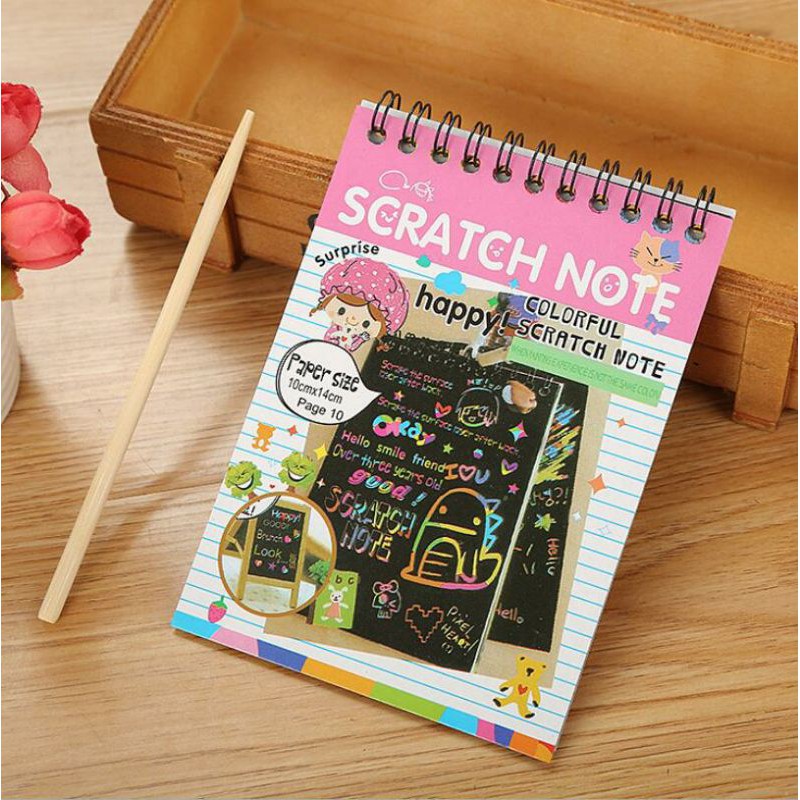 MAINAN EDUKASI KOREAN SCRATCH NOTE 4,5 x 10 CM