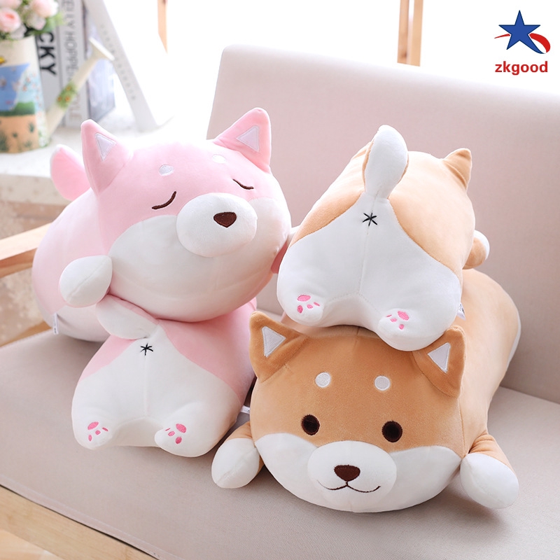 Boneka Plush Kartun Anjing Shiba Inu Ukuran 30 45 50cm