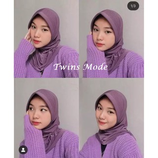 Bergo Jersey premium / hijab sporty pendek / hijab sporty salur (FREE