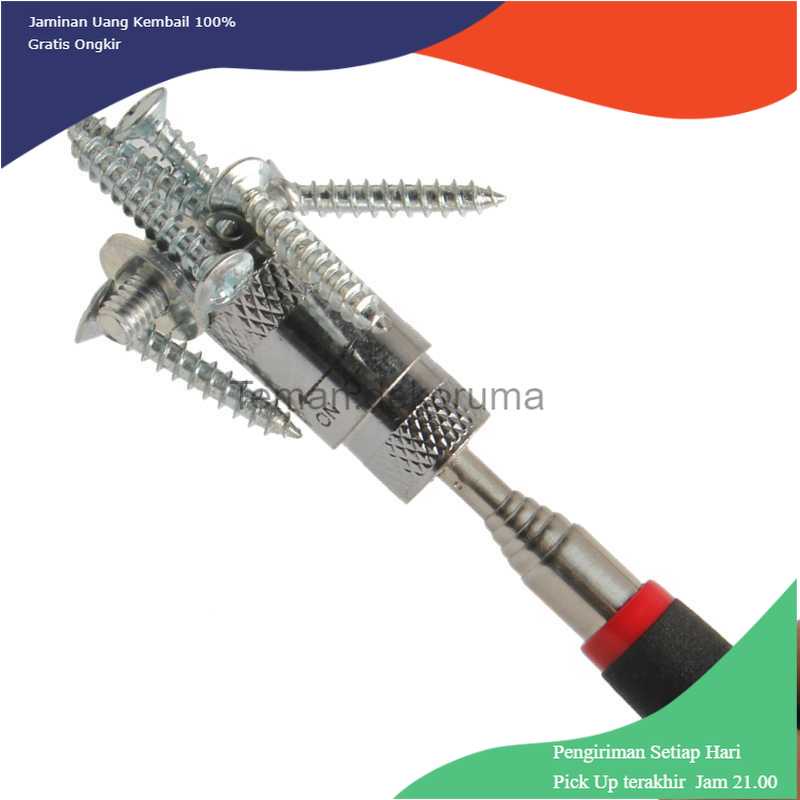 TD-DHA Tongkat Telescopic Magnet Pick Up Tool dengan Lampu LED - GJ0347