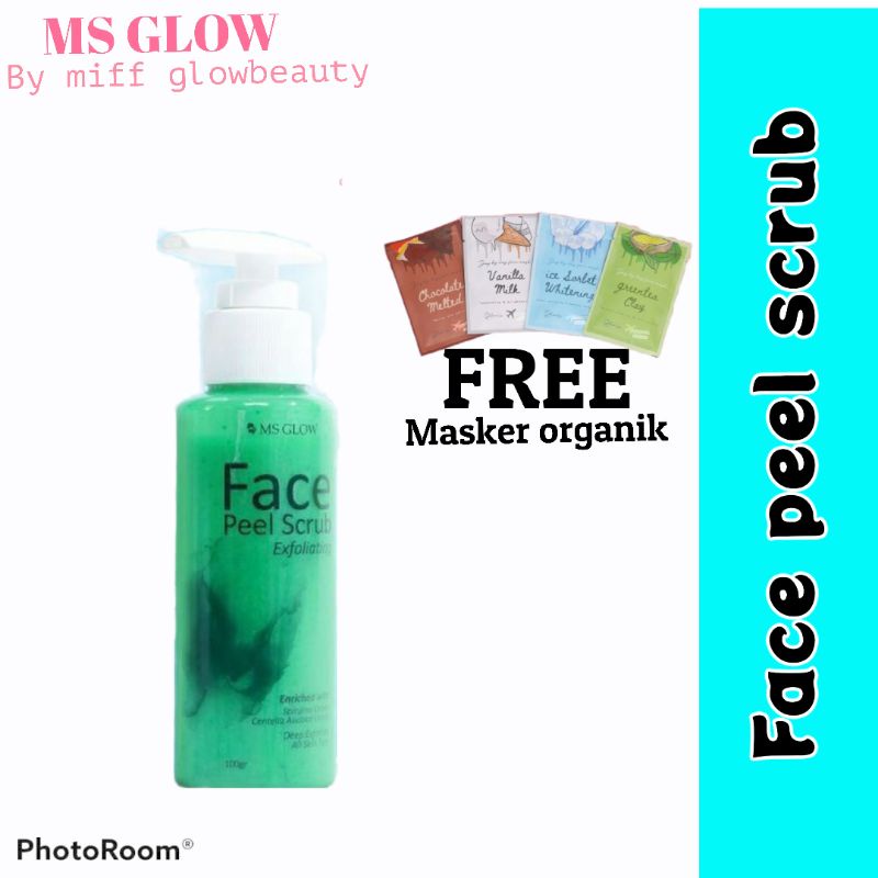 Face Peel scrub Ms glow FACE PEEL SCRUB MSGLOW FACE PEEL KOMEDO