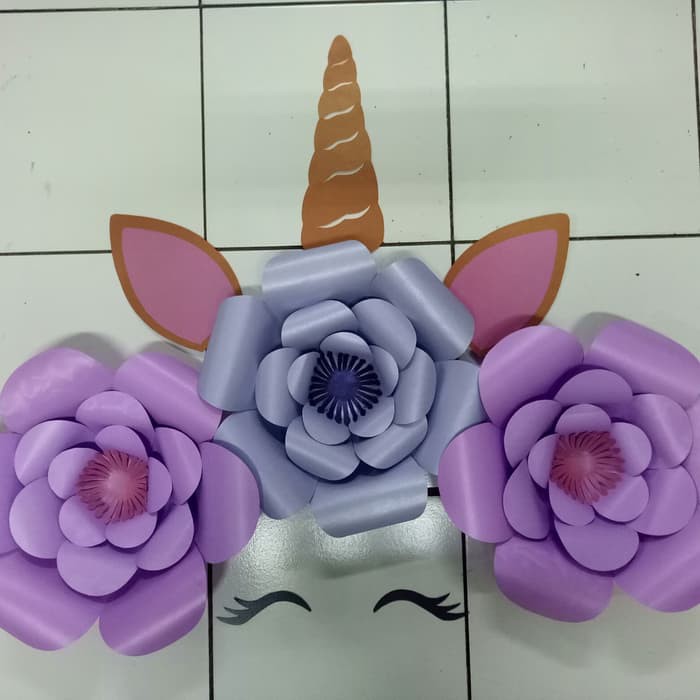 

Unicorn paper flower