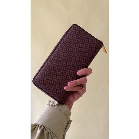 Izzy wallet Brown Buttonscarves