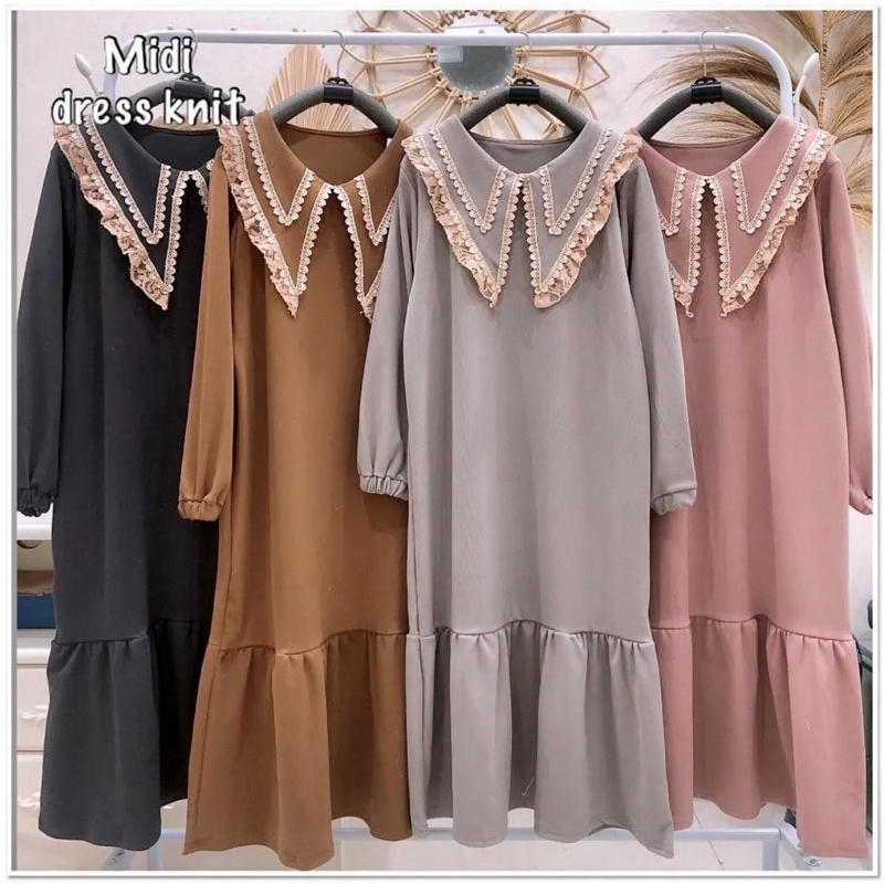 Midi Dress knit dari w&s by sherleen