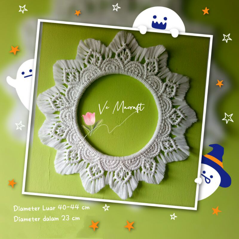 Macrame bulat || Macrame Lingkaran || Macrame Mandala wall hanging decoration