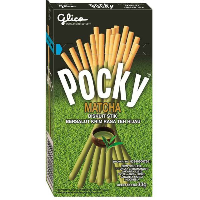 

TERMURAH Glico Pocky Stick Green Tea 33 gr - Grosir Pocky Stik Greentea - Biskuit