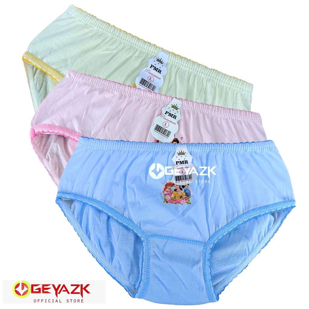 6Pcs Celana Dalam Anak Cewek Polos Cd Anak Perempuan