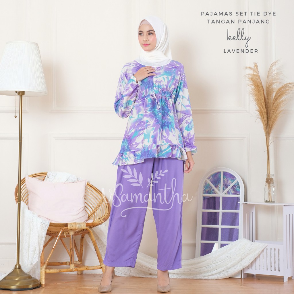 Pajamas Set / Piyama Set Muslim Rayon Rempel Busui Friendly - Tangan Panjang