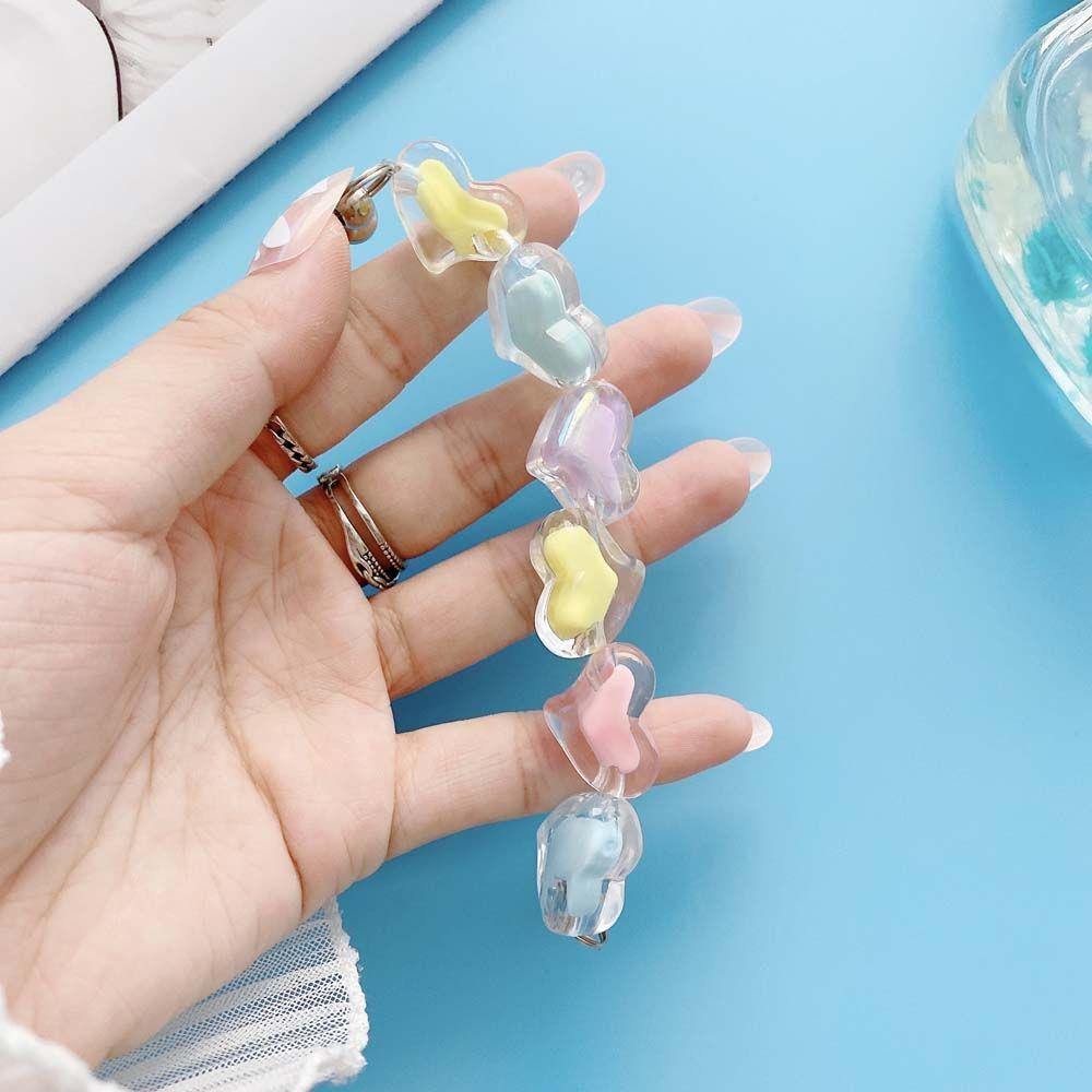 Rebuy Phone Case Drop Hanging Chain Handmade Aksesoris Ponsel Pencegah Jatuh Lanyard Ponsel Bintang Berujung Lima Kabel Gantung Ponsel Case Dekorasi Rantai Ponsel