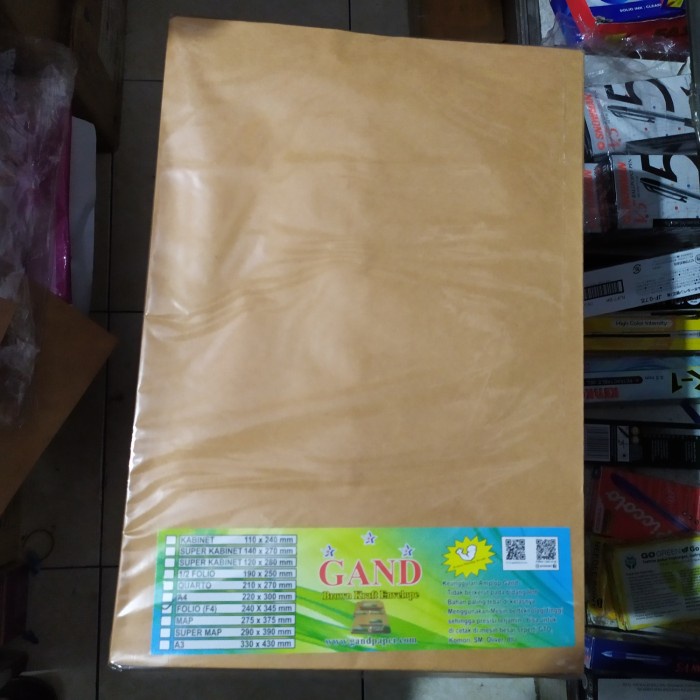 

Cantik Amplop Coklat Folio Merk Gand Promo...!!! Bagus