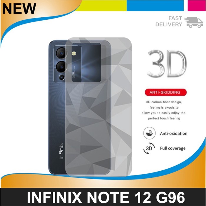 Skin Carbon Infinix Note 12 G96 (2022) Skin Diamond Belakang Handphone