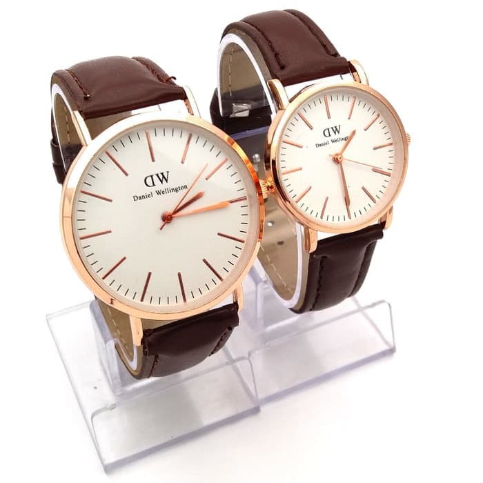 Jam Tangan Wanita Unik Lucu Murah Baru Unique Dial Guess Casio Skmei - Coklat Putih