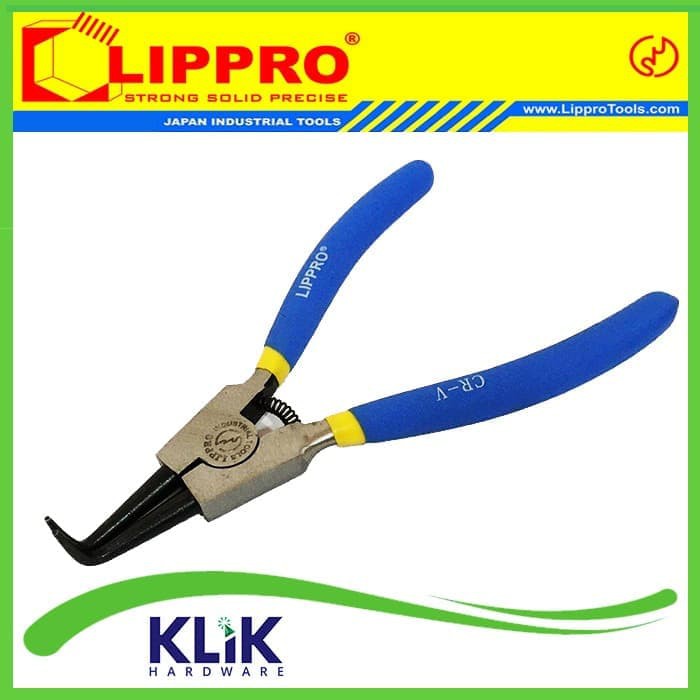 Lippro Tang Snap Ring 7 Inch - Tang Circlip Bengkok Tekan Buka BB BTE