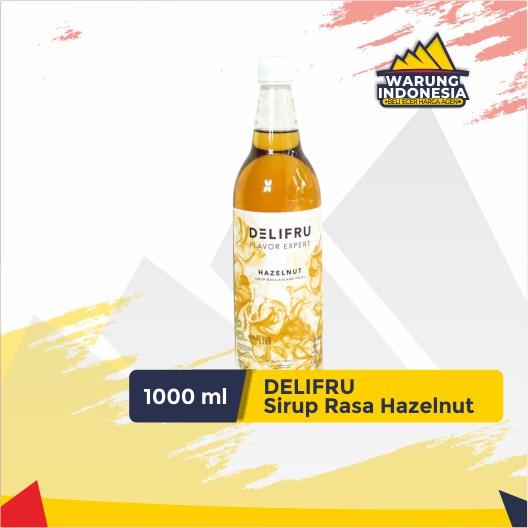

Syrup Hazelnut Delifru 1000ml - Sirup Kacang Hazelnut Premium