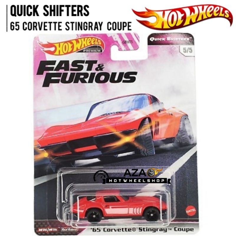 Hotwheels Quick Shifters 65 Corvette Stingray Coupe Fast and Furious FNF PREMIUM HW Hot Wheels