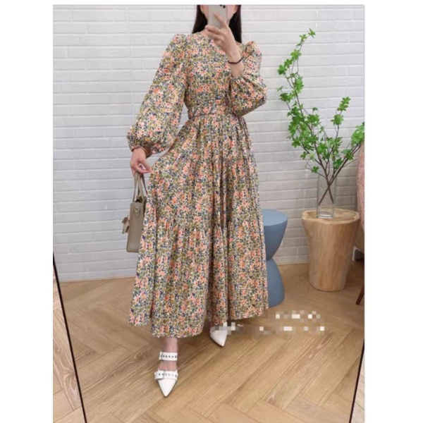 01190 Dress Maxi Attica Import 01-Orange