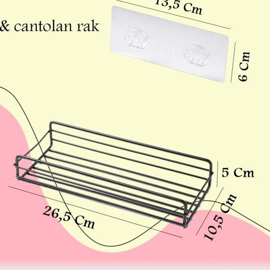 ✸ Rak sabun tempel / Rak besi toilet / Rak serbaguna ➳