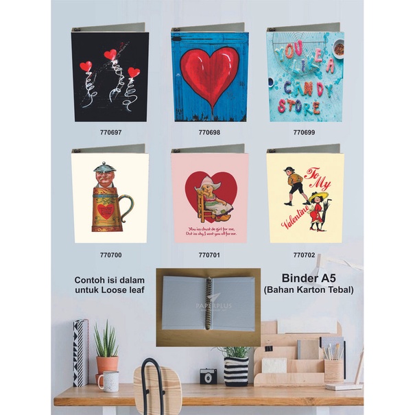 

Binder A5 / Binder Note A5 / Love / Set 2971