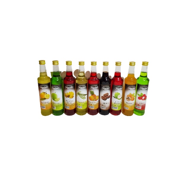Sirup Marjan Boudoin Cocopandan Melon Moka 460ml Syrup Botol Aneka Rasa