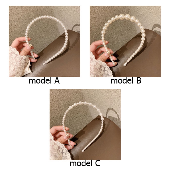 Oila bando mutiara simple wild pearl headband (3D1&amp;1b2) jba034