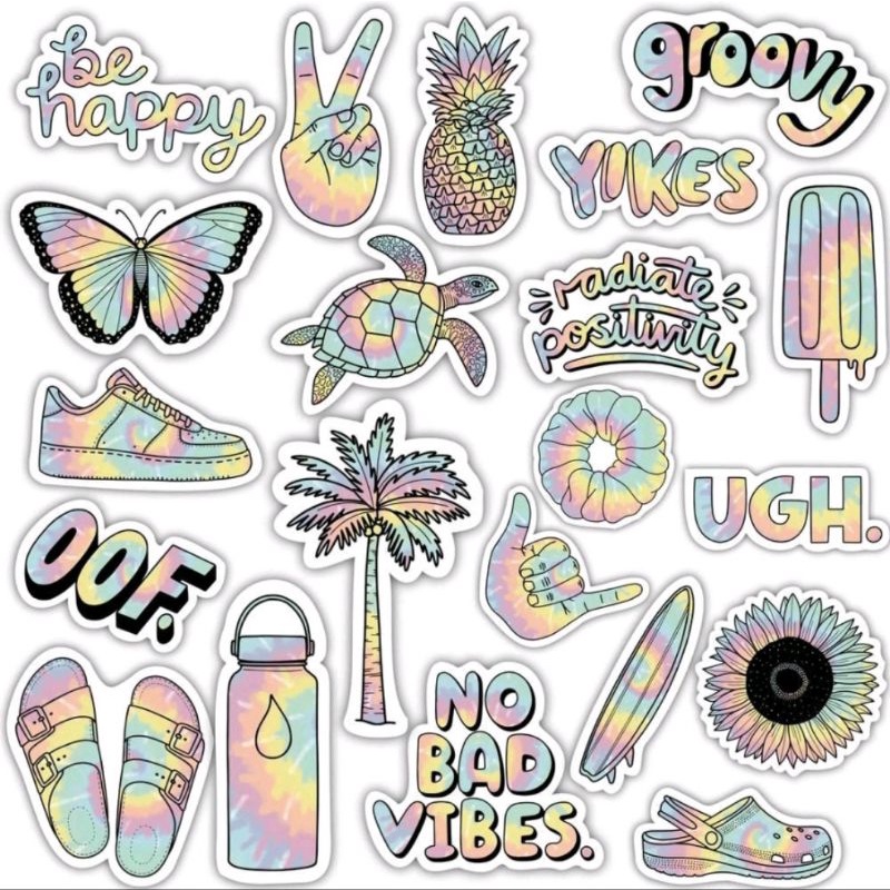 

STIKER AESTHETIC GOOD VIBES STICKER TUMBLR AESTHETIC TIE DIE