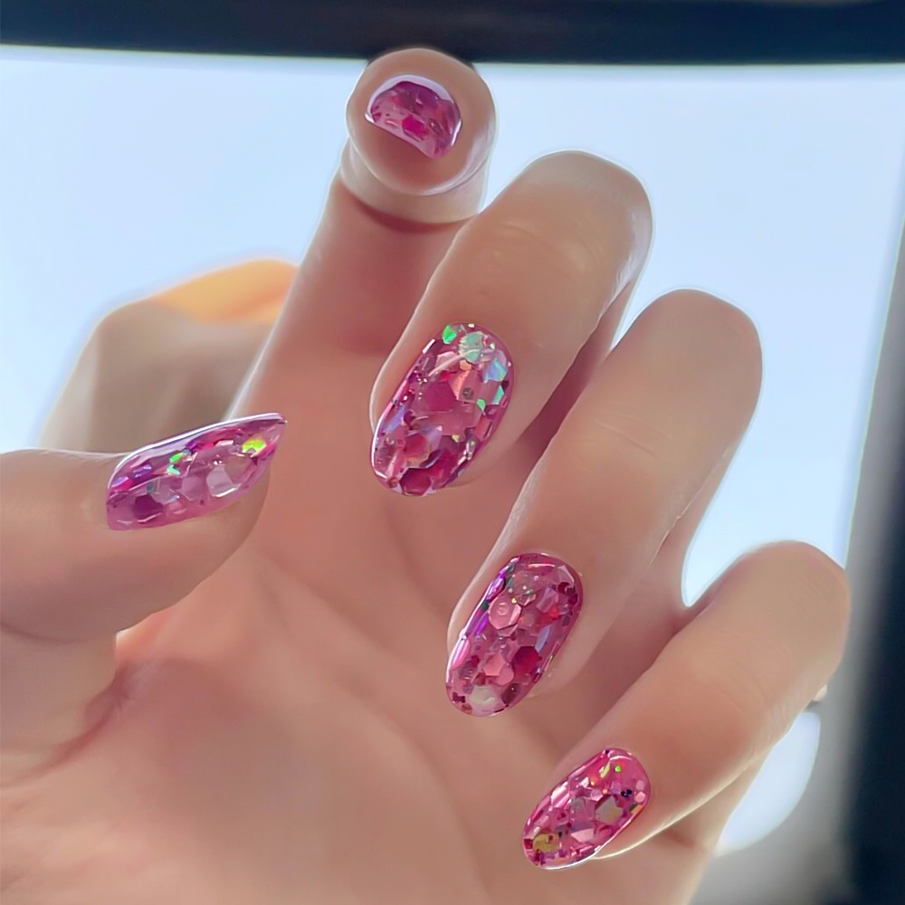 1 Kotak Payet Glitter Bentuk Hexagon 3D Untuk Dekorasi Nail Art