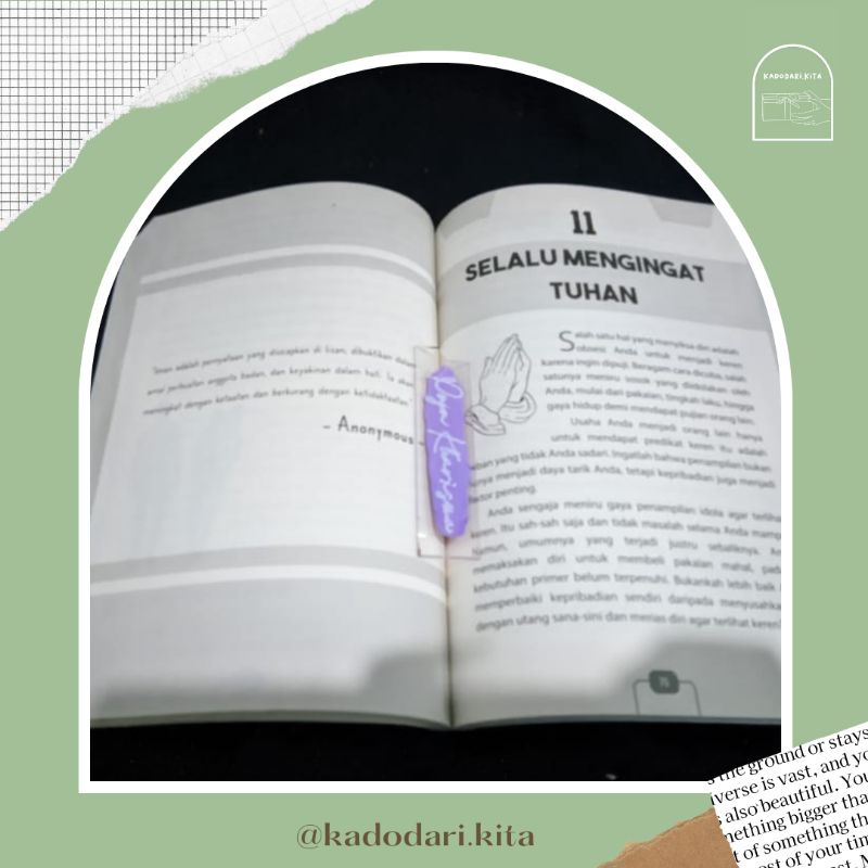 

KADODARI.KITA//BOOKMARK AKRILIK//BOOKMARK CUSTOM NAMA
