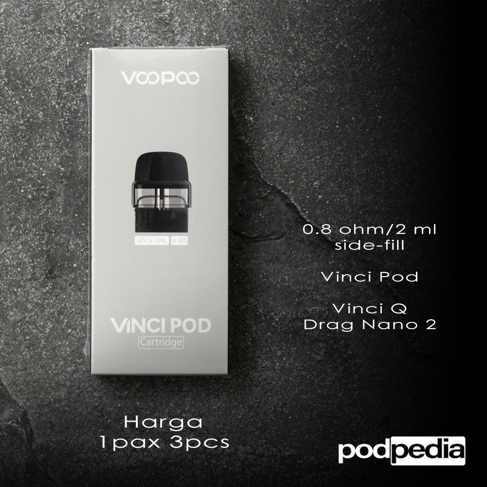 Voopoo Vinci Pod 0.8 1.2 ohm Cartridge | compatible Drag Nano 2 Vinci Q