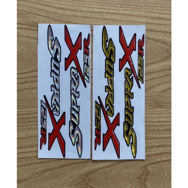 CUTTING STICKER STIKER TIMBUL SUPRA X 125R