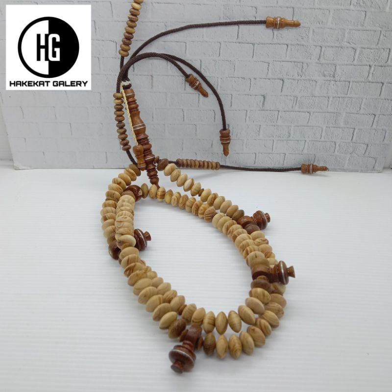 tasbih tijani kayu Cendana wangi kombinasi kelor emas E250