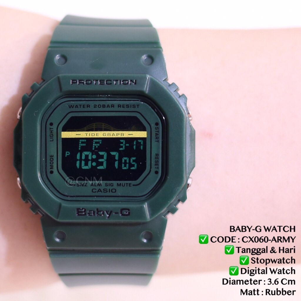 Jam tangan pria wanita casio g-shock GLS5600 DW-5600 tali rubber karet sporty import CX060