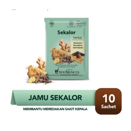 

Sido Muncul Jamu Sekalor 10's Herbal - Meredakan Sakit Kepala