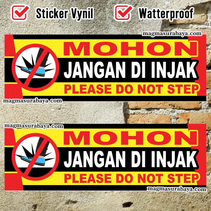 

Stiker Mohon Jangan diinjak magma surabaya