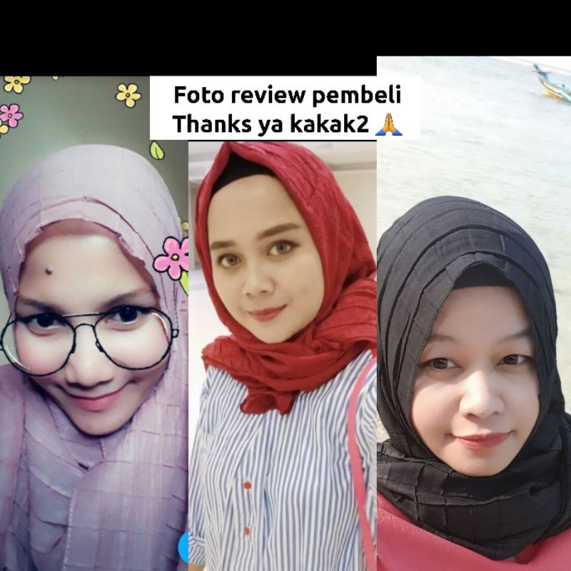 Pasmina Libanon Viscose Kotak Polos Scarf Jilbab Hijab Kerudung Muslimah