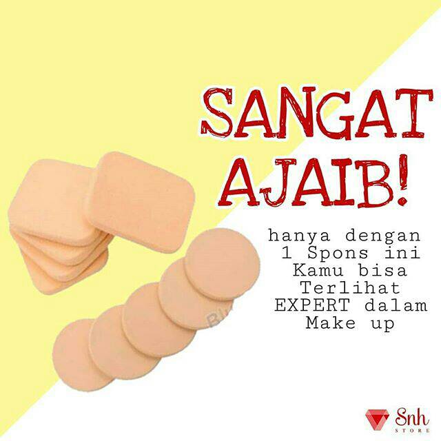 Spons Bedak/Spons Foundation/Spons bedak tabur/beauty blender/bedak basah/bedak padat/make up sponge