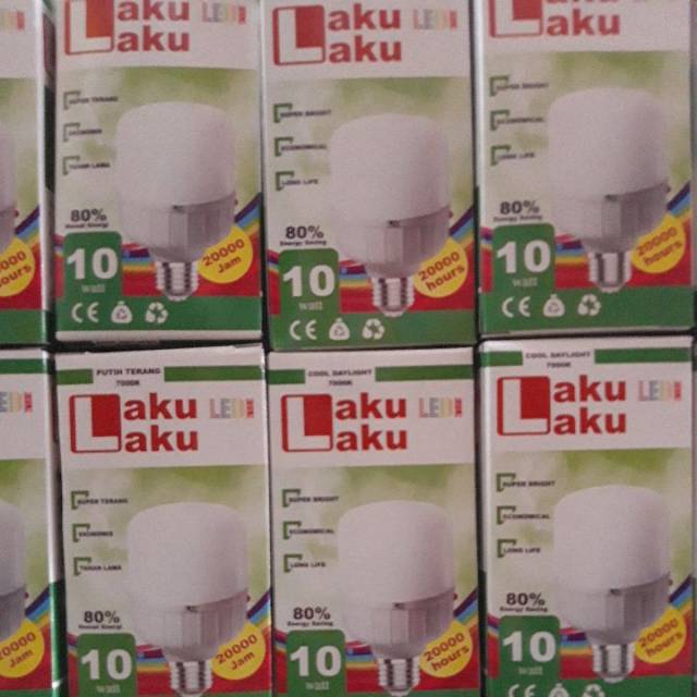 (GRATIS BoubleWarp) Lampu Led 10 Watt Kapsul Putih Super Teran