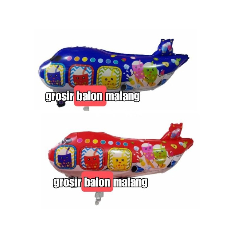 balon foil karakter PESAWAT boba