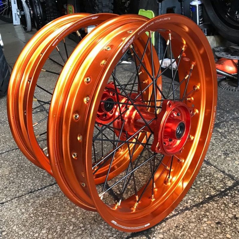 Paket Velg Supermoto CRF 150 L - Velg SCARLET 17 300 350 Tromol Scarlet