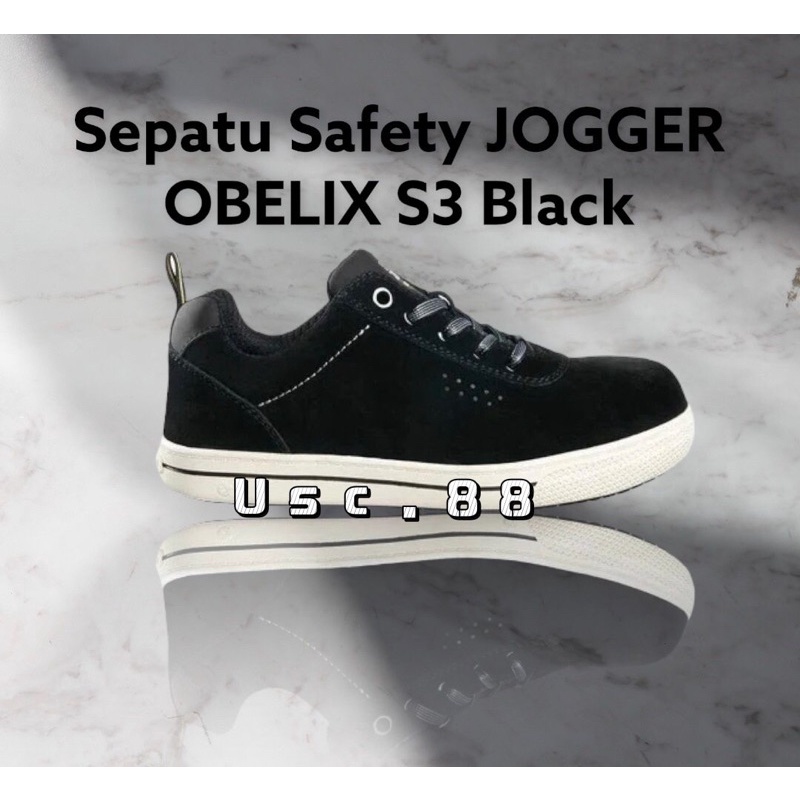 Sepatu Safety Jogger OBELIX S3 SRC ESD  BLACK