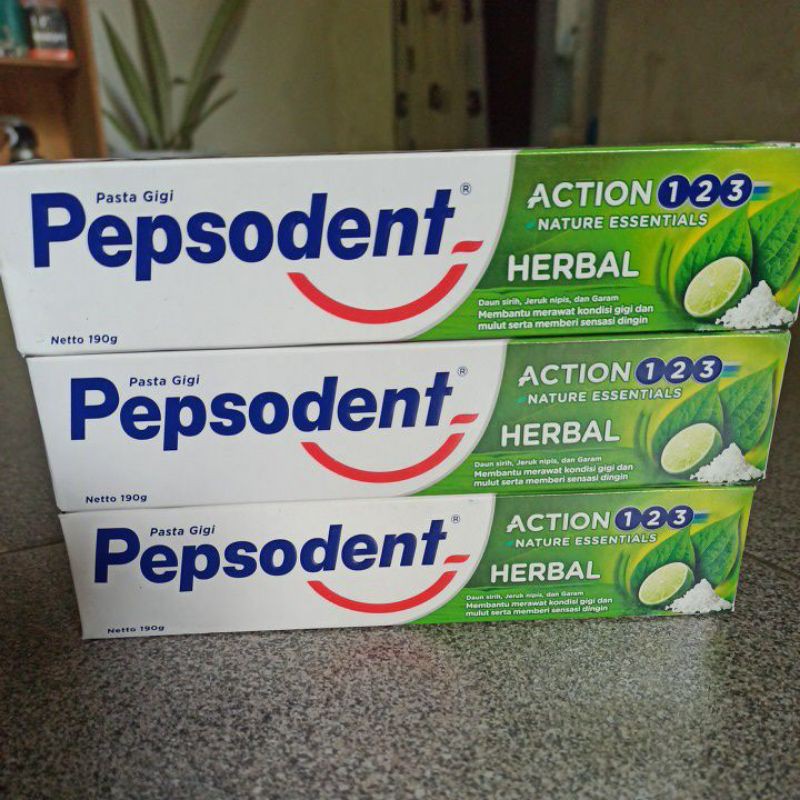pepsodent action 123 herbal 190 gr
