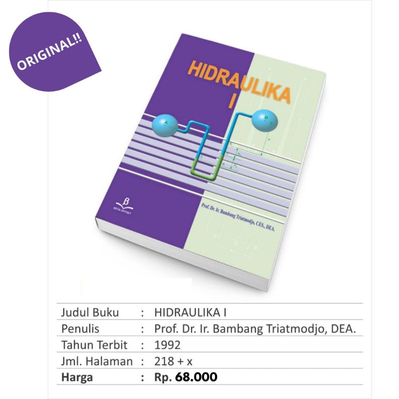 

BUKU TEKNIK SIPIL // HIDRAULIKA - I (ORIGINAL)